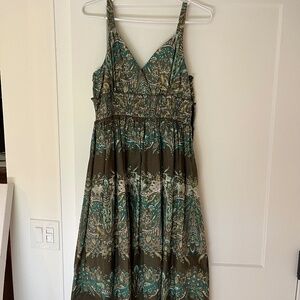 Fit flare paisley dress